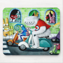 Scooter rally - Yeti and Co. mousepads by colonelle Scooter rally - Yeti and Co. mousepads