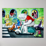 Scooter Rally - Yeti and Monsters Poster