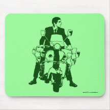 Scooter Rider 2010 green Mouse Pad