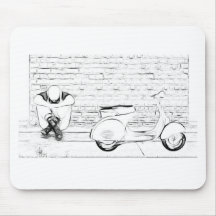 Scooter Skin Mouse Mat