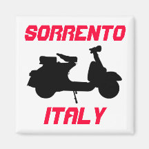 Scooter, Sorrento, Italy Fridge Magnets