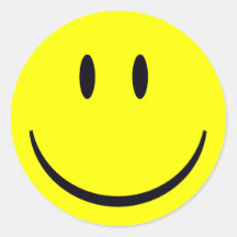 Scope Cap Sticker, Classic Smiley Face