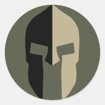 Scope Cap Sticker, Spartan Helmet - Style 2