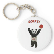 Score Panda Ping Pong Keychain
