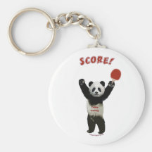 Score Panda Ping Pong Keychain