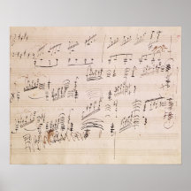 Score sheet of 'Moonlight Sonata' Posters