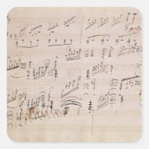 Score sheet of 'Moonlight Sonata' Sticker