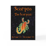 Scorpio birthday card