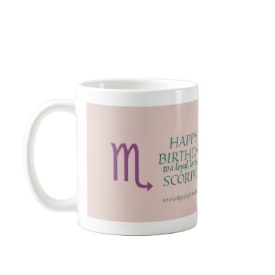 Scorpio Birthday Mug by DarleneArtist