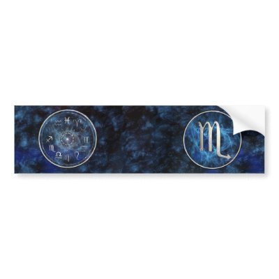 Scorpio Bumper Sticker by packratgraphics