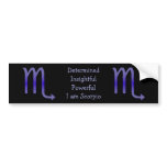 Scorpio Bumper Sticker bumper stickers