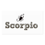 scorpio, business cards