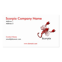 Scorpio Business Card