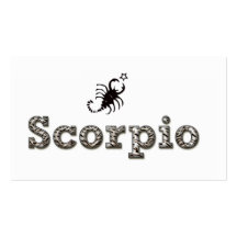scorpio, business cards