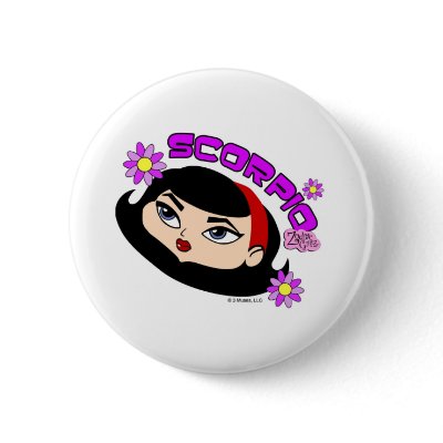 Scorpio Button by zodiacgirlz