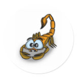 Scorpio Cartoon stickers