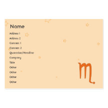 Scorpio - Chubby Business Cards