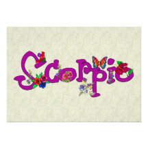 Scorpio Flowers Announcements