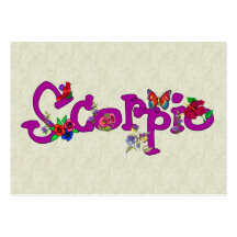 Scorpio Flowers Business Card