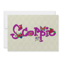 Scorpio Flowers Announcements