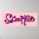 Scorpio Flowers posters
