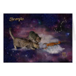 Scorpio for Cat Lovers Greeting Card