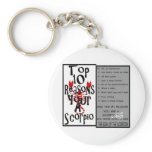 Scorpio keychains