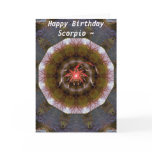 Scorpio Mandala Birthday Card