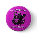 SCORPIO OBAMA BUTTON