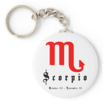 Scorpio, October 23 - November 21 Keychain