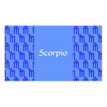 Scorpio Pattern Business Card Templates