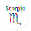 Scorpio Rainbow stickers