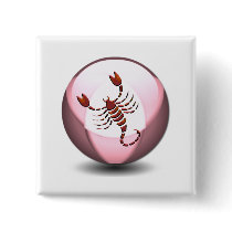 Scorpio Scorpion Square Button