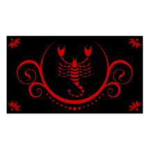 scorpio sophistications business card template