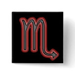 Scorpio Star Sign Symbol buttons
