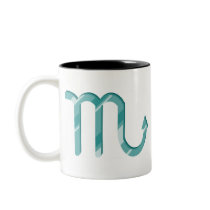 Scorpio symbol mug