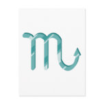 Scorpio symbol postcards