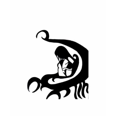 scorpio tattoo t-shirt by katiuska17