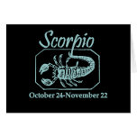 Scorpio Teal Card