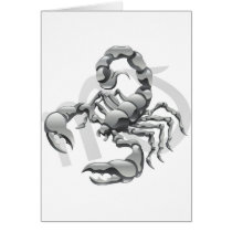 Scorpio the scorpion star or birth sign greeting cards
