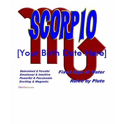 Scorpio Shirt by TShirtDotCom