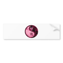 Scorpio Yin Yang Bumper Sticker