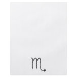 Scorpio. Zodiac Astrology Sign. Black. Custom flyers