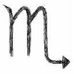 Scorpio. Zodiac Astrology Sign. Black. Custom photo sculptures