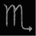 Scorpio. Zodiac Astrology Sign. Black. Custom photo sculptures
