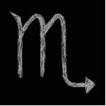 Scorpio. Zodiac Astrology Sign. Black. Custom photo sculptures