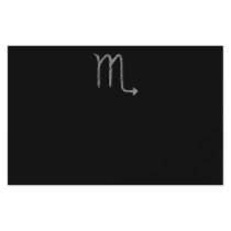 Scorpio. Zodiac Astrology Sign. Black. Full Colour Flyer