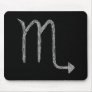 Scorpio. Zodiac Astrology Sign. Black. Mousemats