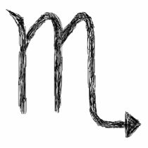 Scorpio. Zodiac Astrology Sign. Black. Photo Cutouts