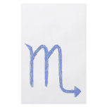 Scorpio. Zodiac Astrology Sign. Blue. Custom flyers